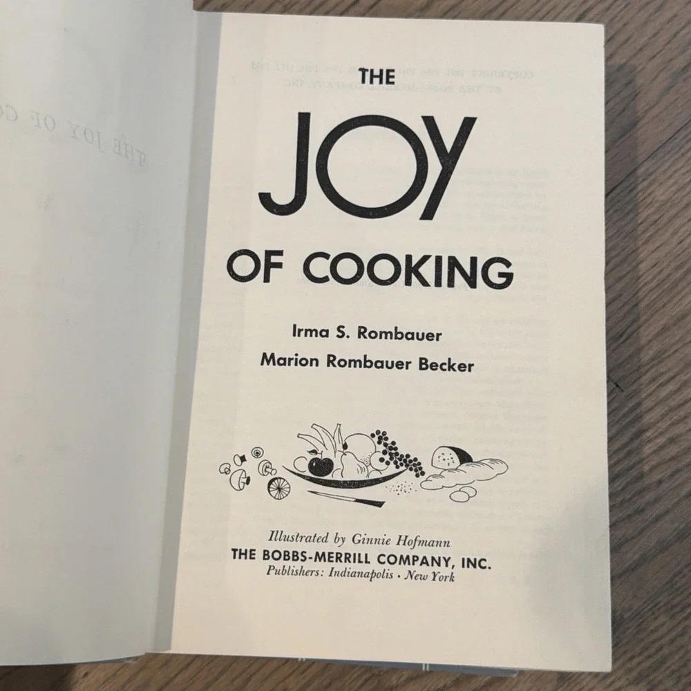THE JOY OF COOKING Irma S. Rombauer HC/DJ ~ 1931 Edition 1953 Printing + Cover
